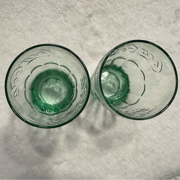 Set of 2 Vintage Libbey Coca Cola Coke Mini Green Glasses 6.25 Oz 4.5” Tall - Picture 5 of 9